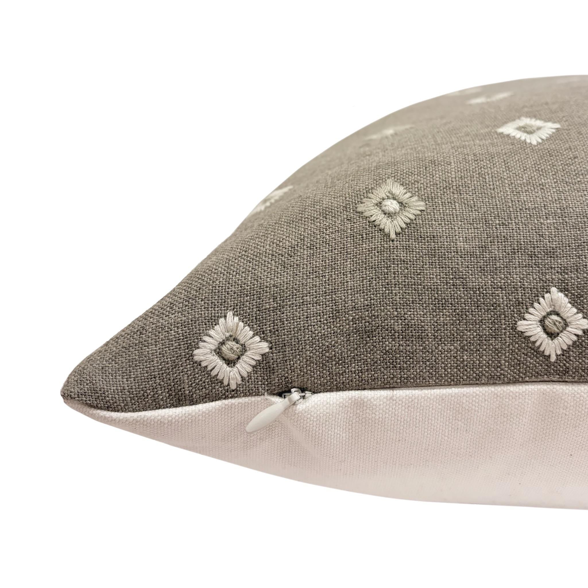 MONROE || Designer Pillow Cover, Brown Pillow, Small Brown Print Pillow, Sofa Pillow, Brown Print Pillow Cover