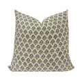 MARTHA || Designer Floral Linen Pillow Cover, Small Print Floral Pillow Cover, Block Print Linen Pillow