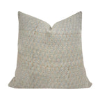 ALAINA || Designer Floral Linen Pillow Cover, Blue Handbloack Floral Pillow, Block Print Pillow, Block Linen Pillow,