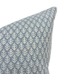 AURORA || Designer Floral Pillow Cover, Blue Floral Pillow, Fern Fair Cornflower Pillow, Light Blue Pillow, Blue Fern Pillow