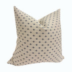 EVERLEY || Navy and Beige Woven Pillow Cover, Small Print Pillow Cover, Neutral and Blue Pillow, Western Pillow, Geometric Pillow Cover