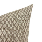 HUDSON || Designer Pillow Cover, Brown Floral Pillow, Fern Fair Cornflower Pillow, Small Brown Print Pillow