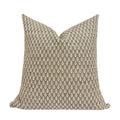 HUDSON || Designer Pillow Cover, Brown Floral Pillow, Fern Fair Cornflower Pillow, Small Brown Print Pillow