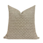 HUDSON || Designer Pillow Cover, Brown Floral Pillow, Fern Fair Cornflower Pillow, Small Brown Print Pillow