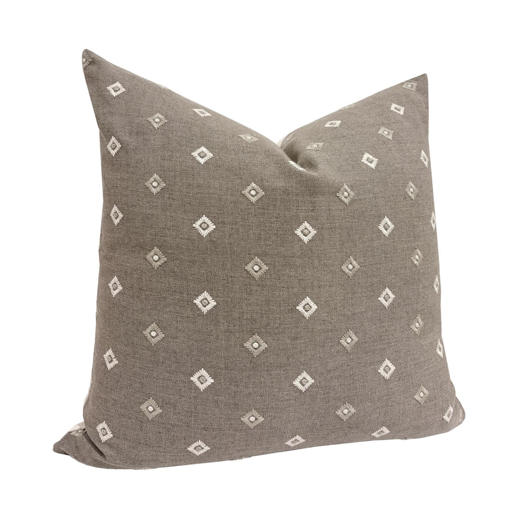 MONROE || Designer Pillow Cover, Brown Pillow, Small Brown Print Pillow, Sofa Pillow, Brown Print Pillow Cover