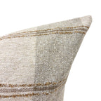 HARLEY  || Beige and Taupe Windowpane Check Pillow Cover, Striped Pillow, Neutral Plaid Pillow, Brown Plaid Pillow, Beige Plaid Pillow