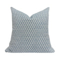 AURORA || Designer Floral Pillow Cover, Blue Floral Pillow, Fern Fair Cornflower Pillow, Light Blue Pillow, Blue Fern Pillow