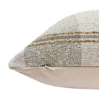 HARLEY  || Beige and Taupe Windowpane Check Pillow Cover, Striped Pillow, Neutral Plaid Pillow, Brown Plaid Pillow, Beige Plaid Pillow
